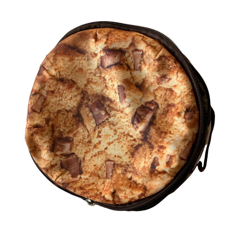Lunch Box Insulated Round Chocolate Chip Cookie 8" wide